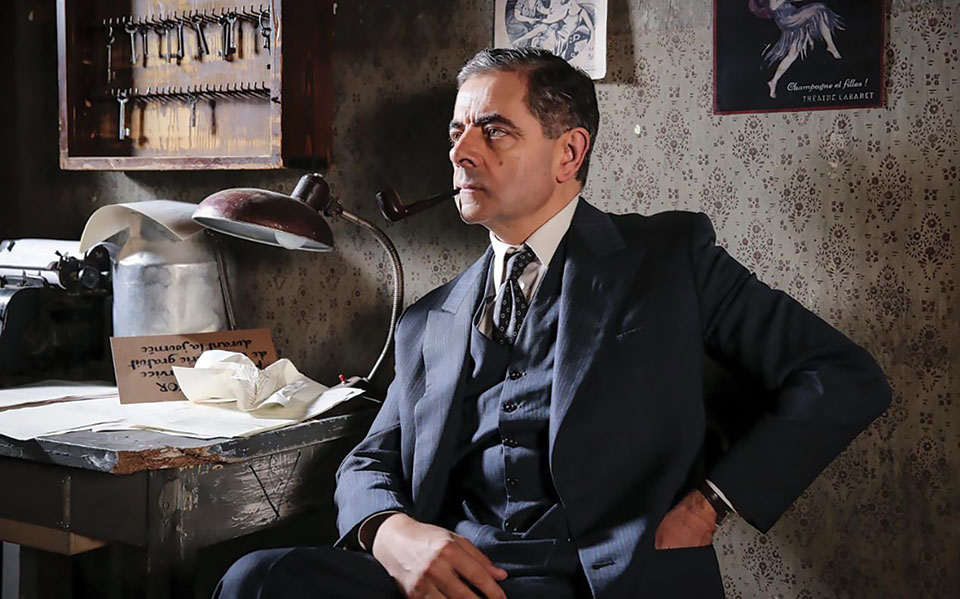 Rowan Atkinson as Maigret in the ITV feature-length adaptation of Maigret Sets a Trap.