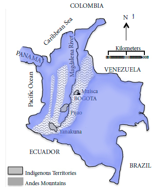 A map of Yanakuna territory