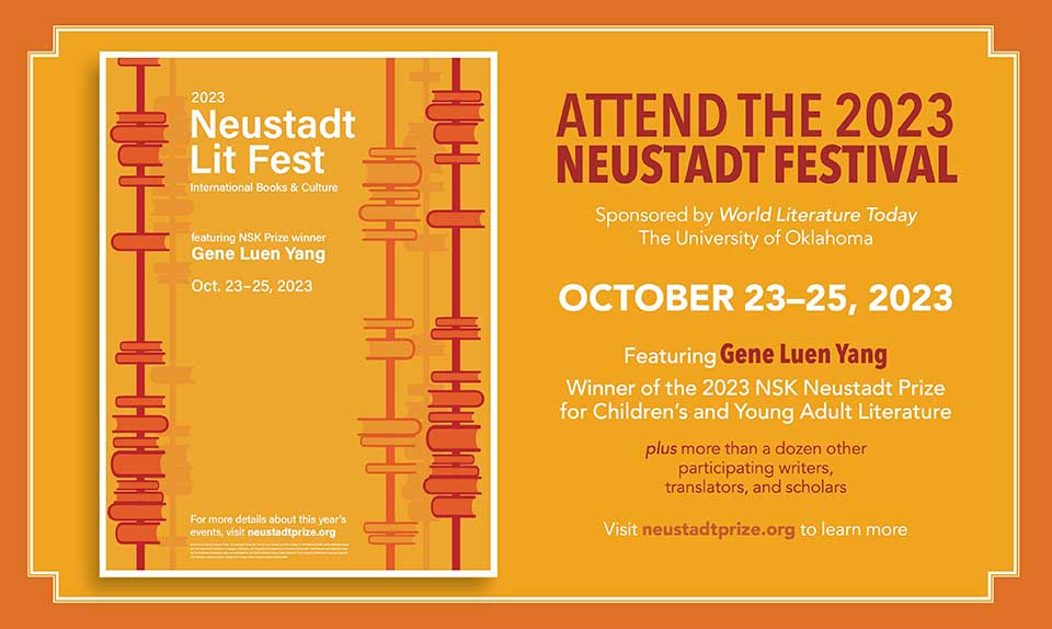 Graphic reads: Attend the Neustadt Lit Fest, Oct 23-25 2023