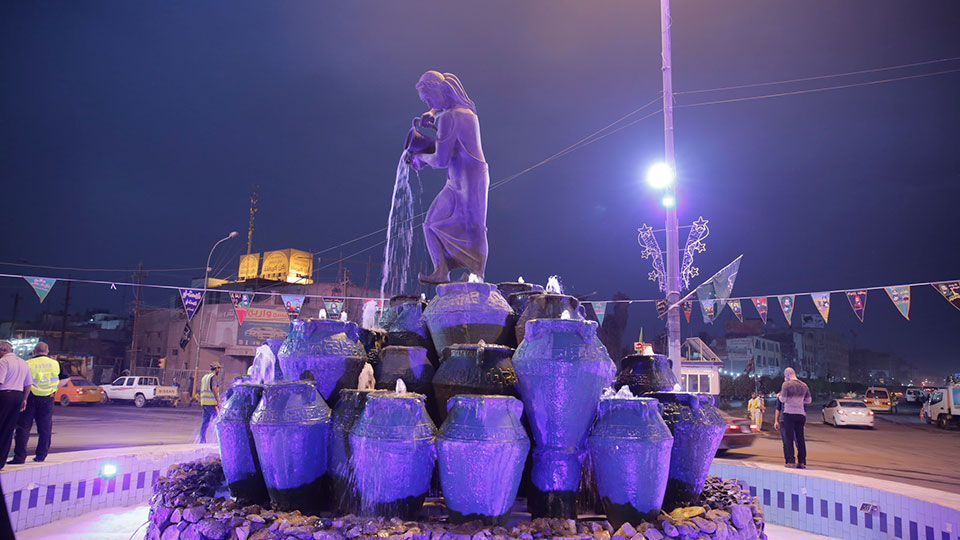 The Kahramana Statue in Baghdad, Iraq