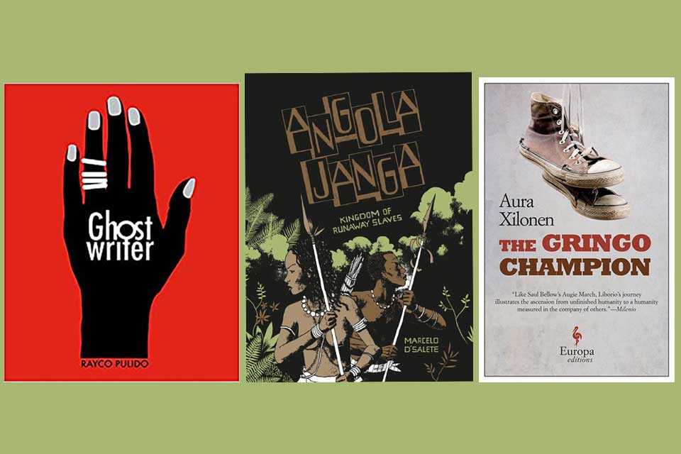 The covers to three books translated by Andrea Rosenberg