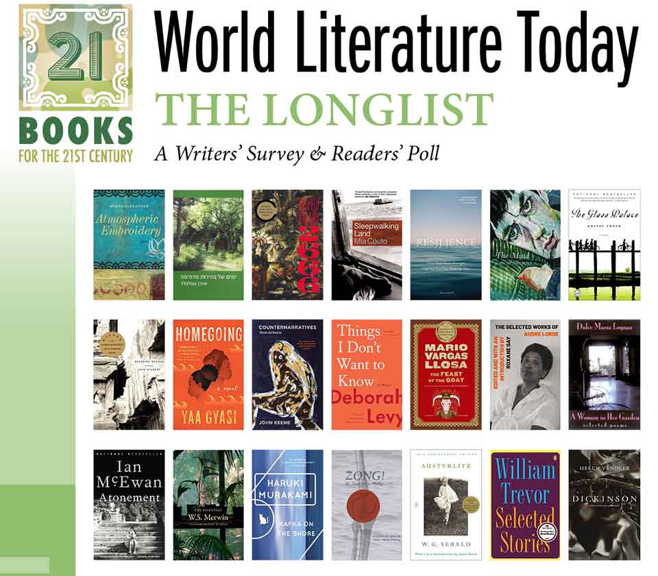 21 Books For The 21st Century The Longlist By The Editors Of Wlt World Literature Today