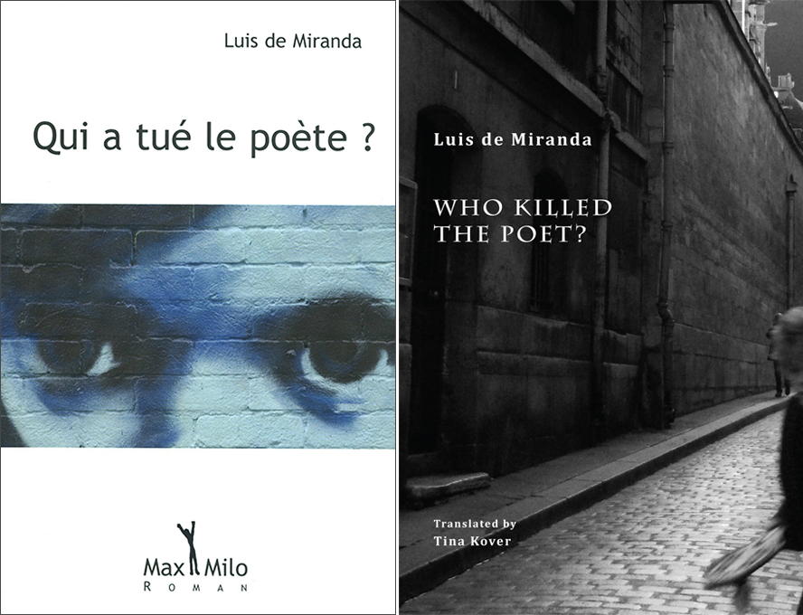 Who Killed the Poet? book covers in French and English