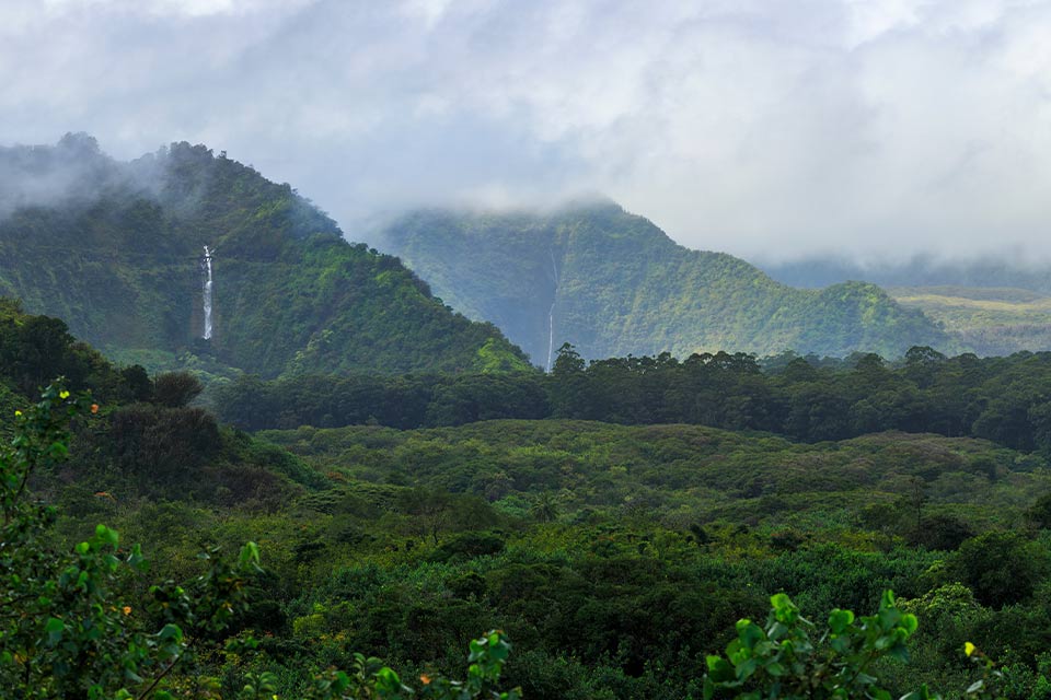 A photograph of the island of Maui