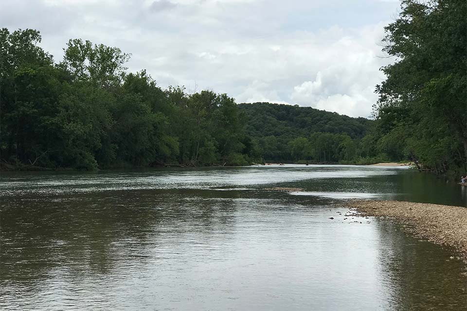 A photograph of the Illinois River new Tahlequah