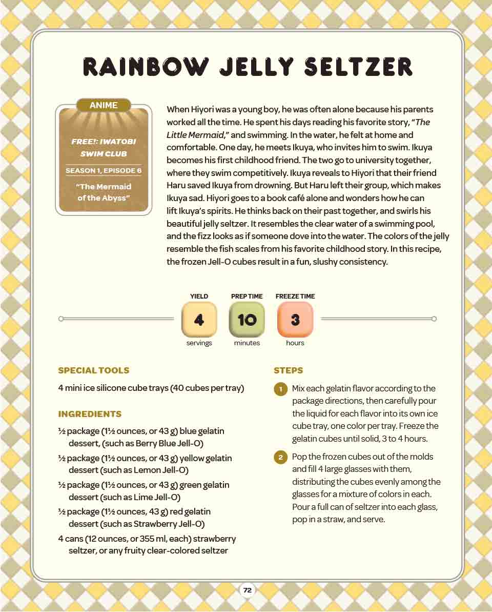 A recipe for Rainbow Jelly Seltzer