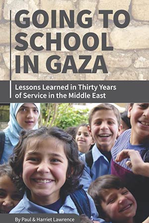 The cover to Going to School in Gaza