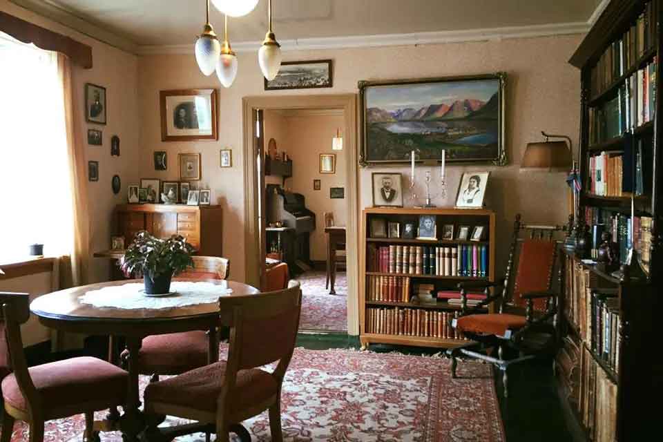 The cozy interior of the bookshop