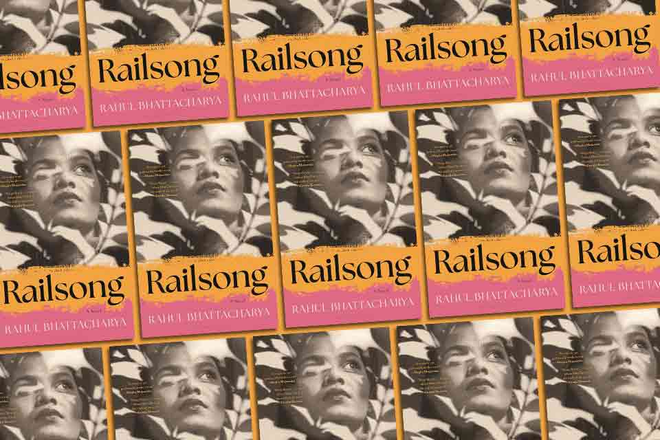 The cover to Rahul Bhattacharya’s Railsong