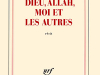 The cover to Dieu, Allah, moi et les autres by Salim Bachi