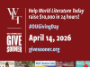 Text reads: Help WLT reach raise $10k in 24 hours. #OUGivingDay. April 14, 2026