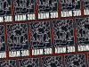 A tile collage to the cover of the 300th issue of the Adam International Review