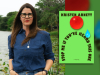 Kristen Arnett and the cover to her book Stop Me If You've Heard This One