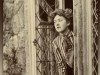 A sepia-toned photograph of Agatha Christie