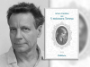 Arturo Fontaine with the cover to his book Y entonces Teresa