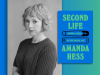 Amanda Hess with the cover to her book Second Life