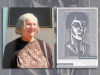 Judith Hemschemeyer with the cover to her translation of Anna Akhmatova's Selected Poems