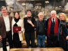 At the closing reception (left to right): Daniel Simon, Guadalupe Nettel, Rosalind Harvey, RC Davis-Undiano, Charles Kenney, and Edurne Pineda