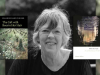 Eleanor Wilner with the covers to her books The Girl with Bees in Her Hair and Before Our Eyes