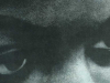 A close-up detail of Nina Simone's eyes