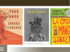 The covers to three of Sandra Cisnero‘s books, Puro Amor, Woman without Shame, and La Casa on Mango Street