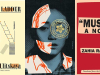 The covers to Ludmila Ulitskaya's Jacob's Ladder, Yoko Ogawa's The Memory Police, and Zahia Rahmani's Muslim: A Novel