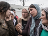 Nadia Murad speaking with a group of Yazidi women / Courtesy of Nadia’s Initiative