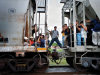 Migrants heading north through Mexico on La Bestia (“The Beast”). 