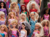 A photograph of a Barbie collection