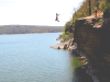 Cliff jumping at Tenkiller Lake, August 2011. Photo: Rachel Folmar