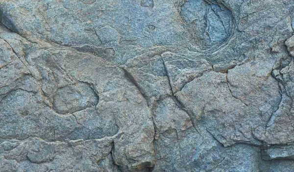 A craggy rock face