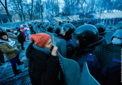 Protesters in Kiev