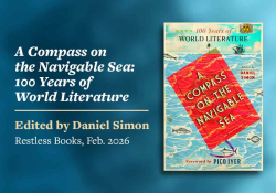 The cover to A Compass on the Navigable Sea. Text reads: Edited by Daniel Simon. Restless Books, 2026.