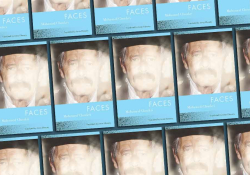 A tile collage of Mohammed Choukri's book Faces