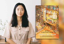 Hwang Bo-reum with the cover to her book Every Day I Read