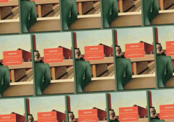 A tile collage of the cover to Siegfried Kracauer’s Ginster