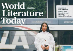 A crop of the March 2025 cover showing the logo and an African American woman standing in front of a bus with the word LA on the side