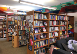 The interior of a bookstore