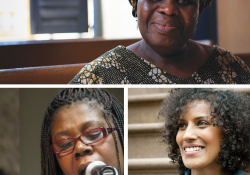 Clockwise from Top: Ama Ata Aidoo, Aracelis Girmay, Patricia Jabbeh Wesley