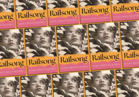 The cover to Rahul Bhattacharya’s Railsong